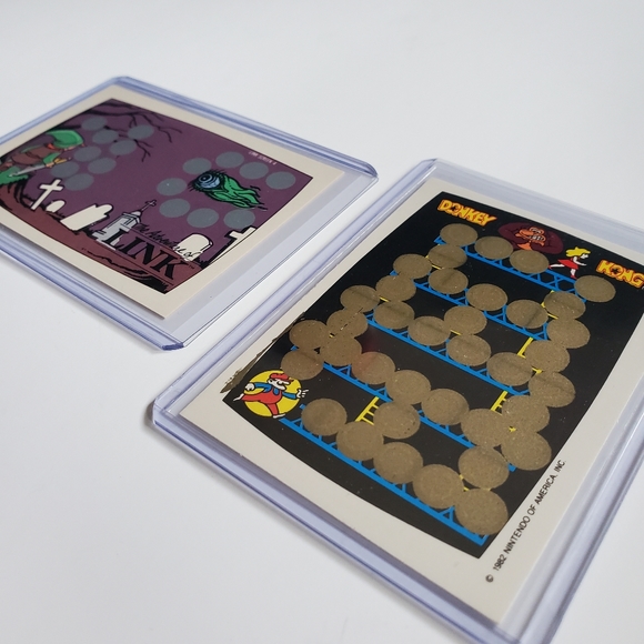 Topps Nintendo Scratch-Off Game Cards Zelda Screen 4/10 Donkey Kong 1989 Vintage - Picture 3 of 12